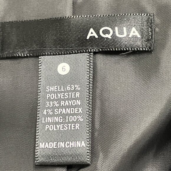 Aqua Women's Black Studded Collar Blazer Size 6 Stylish One Button - Picture 7 of 8